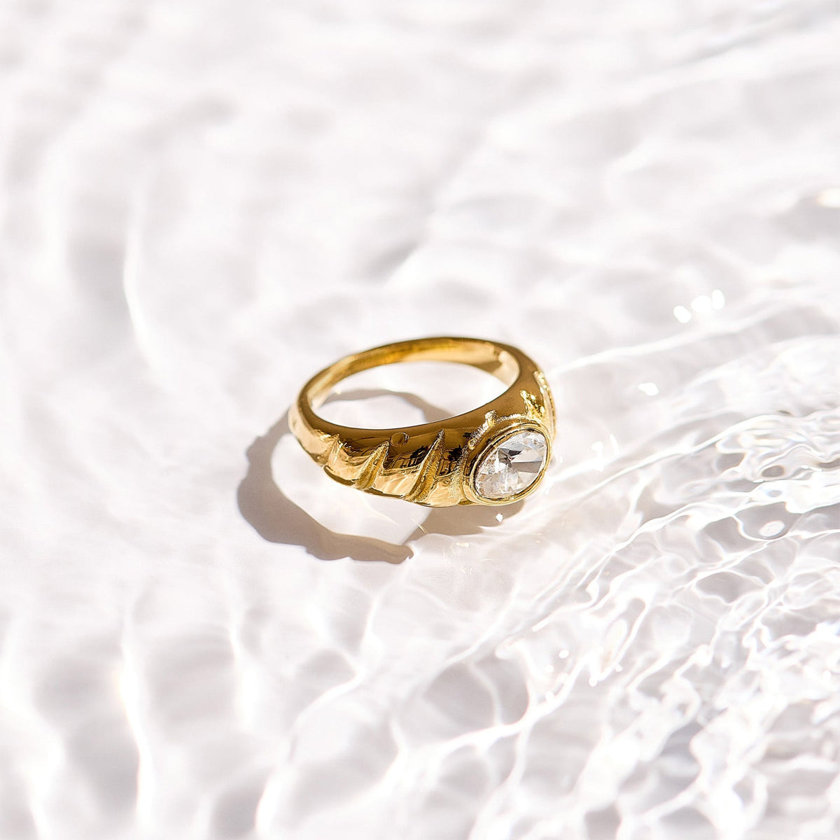 Oval Stone Dome Ring