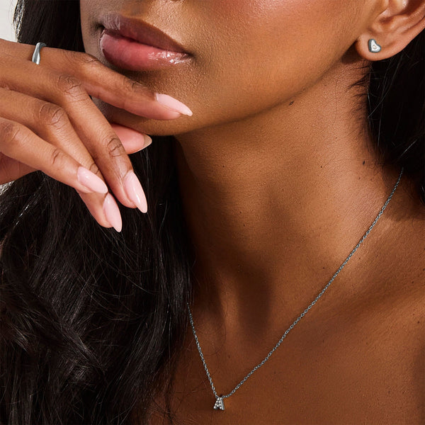 Crystal Heart Stud Earrings