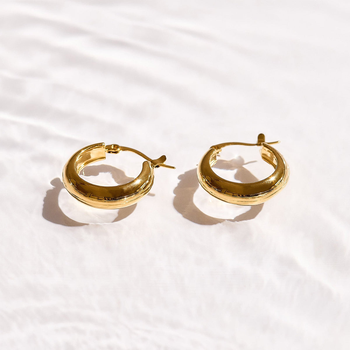 Chunky Dome Hoop Earrings