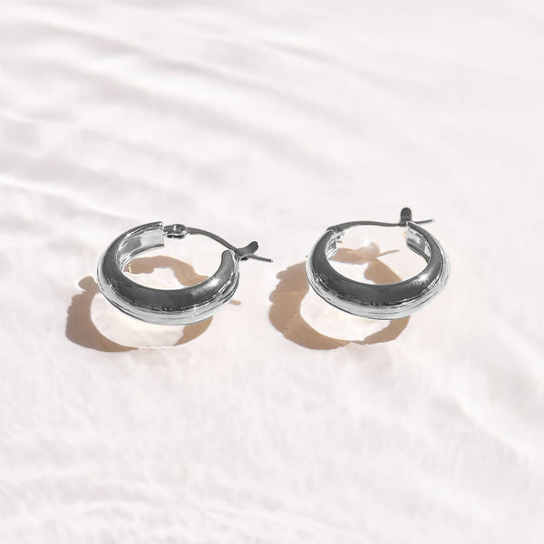 Chunky Dome Hoop Earrings