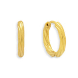 Twist Texture Huggie Hoop Earrings - EVRYJEWELS
