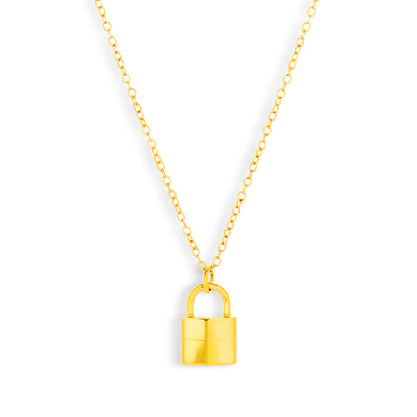Lock Pendant Necklace - EVRYJEWELS