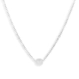Single Pearl Drop Necklace - EVRYJEWELS