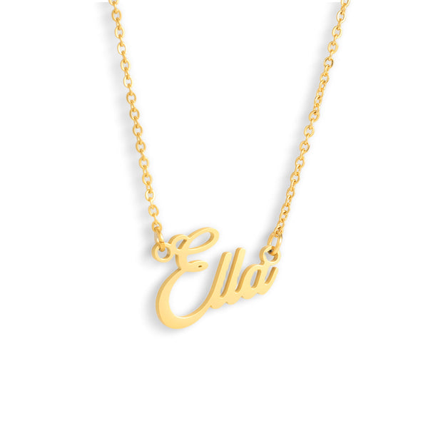 Custom/Personalized Nameplate Cable Necklace - EVRYJEWELS
