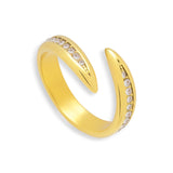 Crystal Curve Wrap Ring - EVRYJEWELS