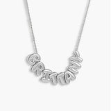 Custom/Personalized Bubble Letter Name Necklace - EVRYJEWELS