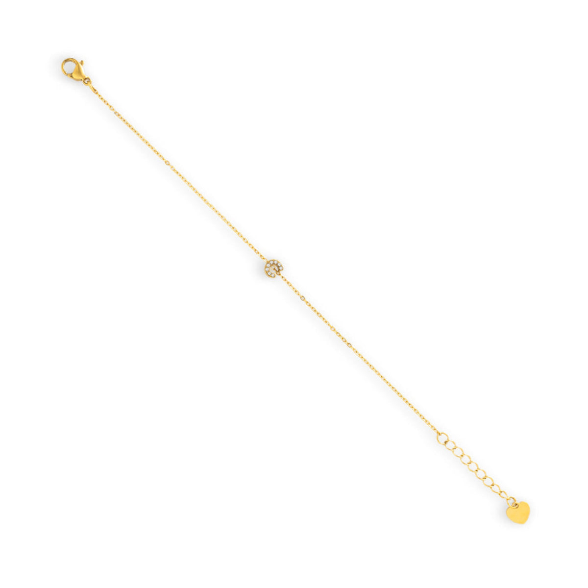 Initial Crystal Bracelet