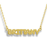 Custom/Personalized Bubble Nameplate Necklace - EVRYJEWELS