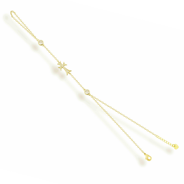 Double Cross Me Hand Chain - EVRYJEWELS