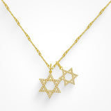 Double Star Necklace - EVRYJEWELS