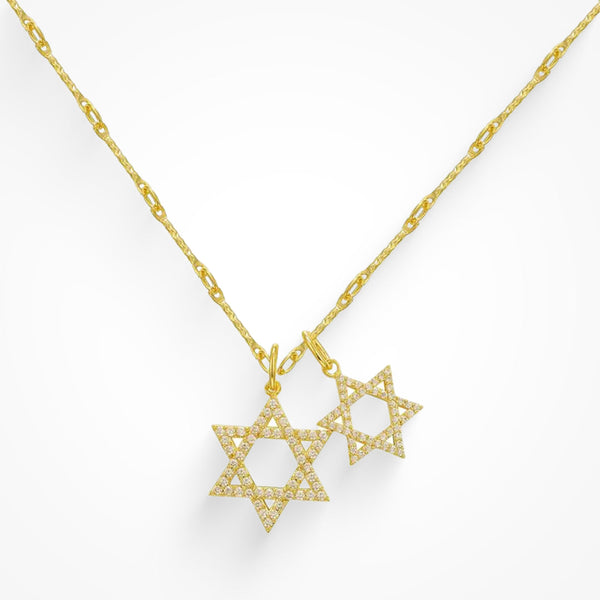 Double Star Necklace - EVRYJEWELS