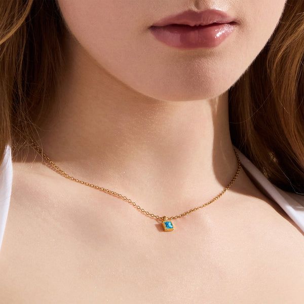 Faye Birthstone Necklace