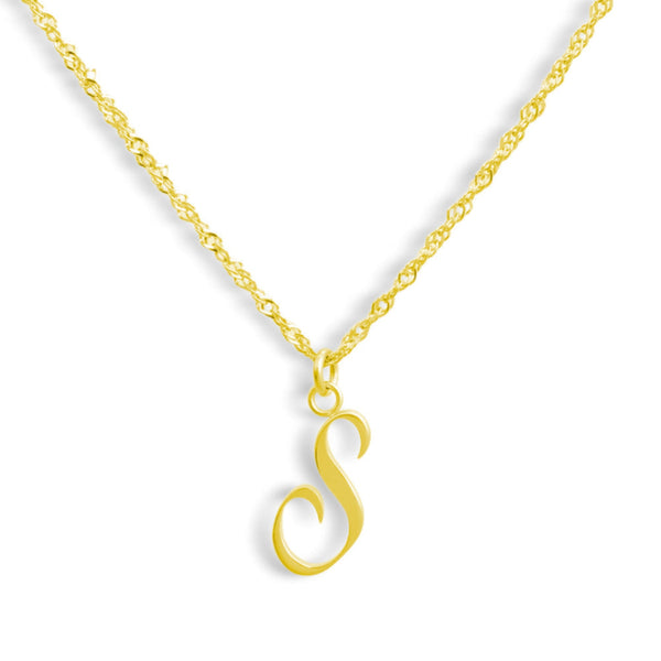 Golden Letter Necklace - EVRYJEWELS