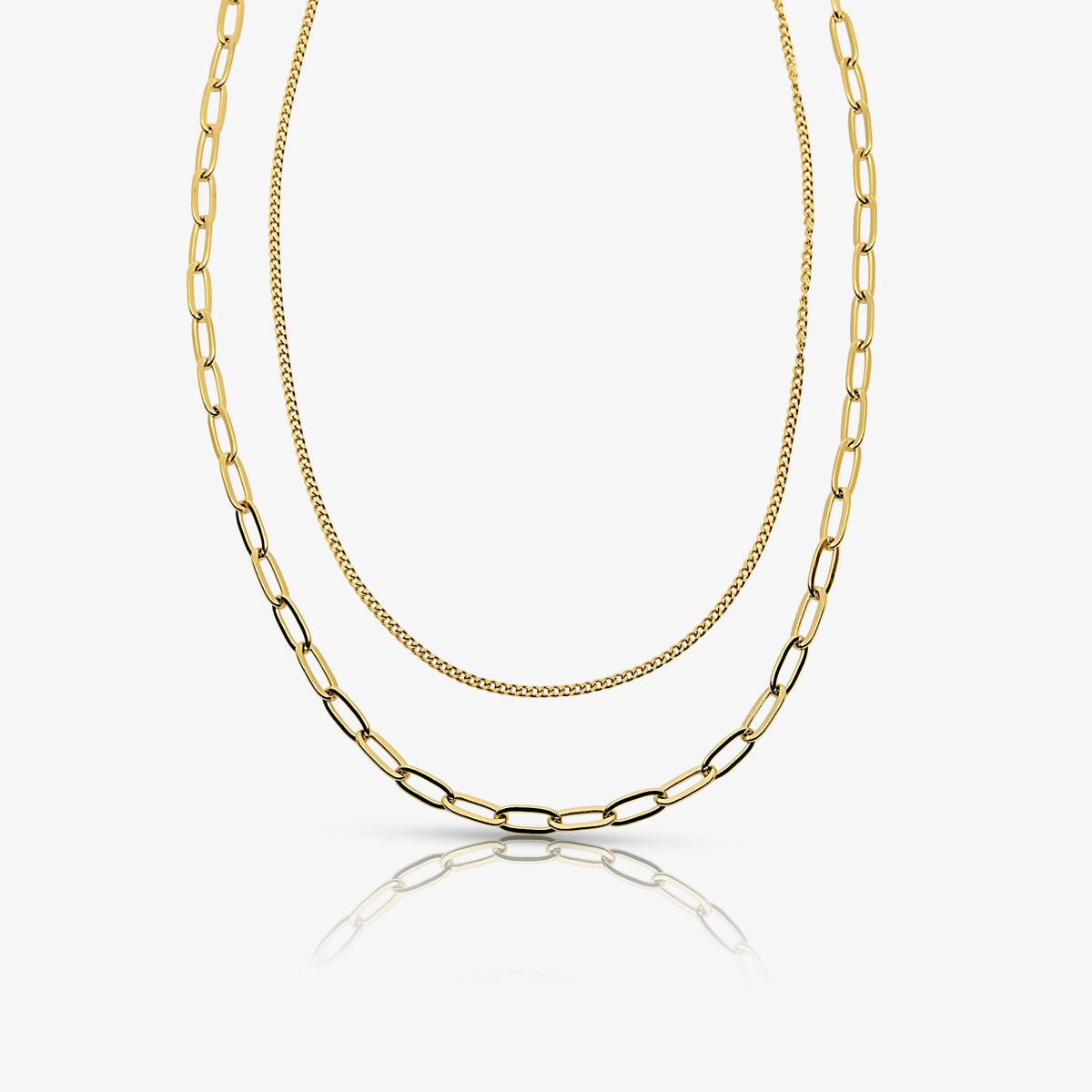 Perfect Pair Double Layered Necklace - EVRYJEWELS