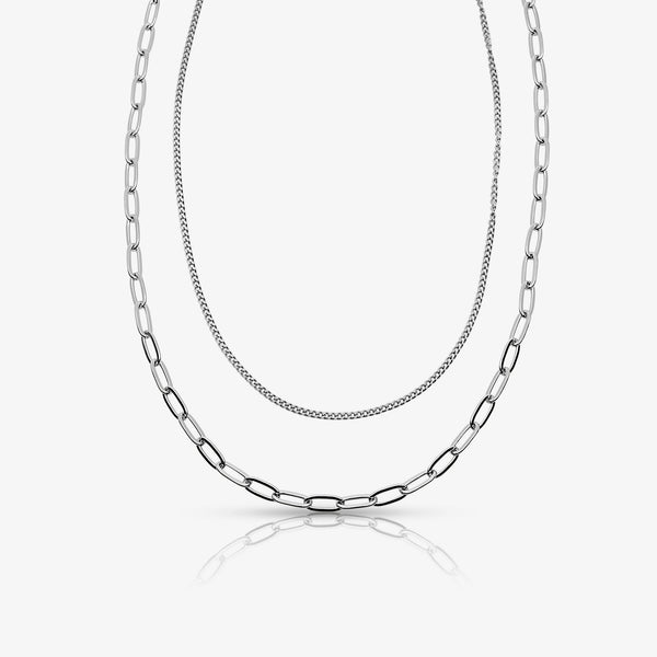 Perfect Pair Double Layered Necklace - EVRYJEWELS