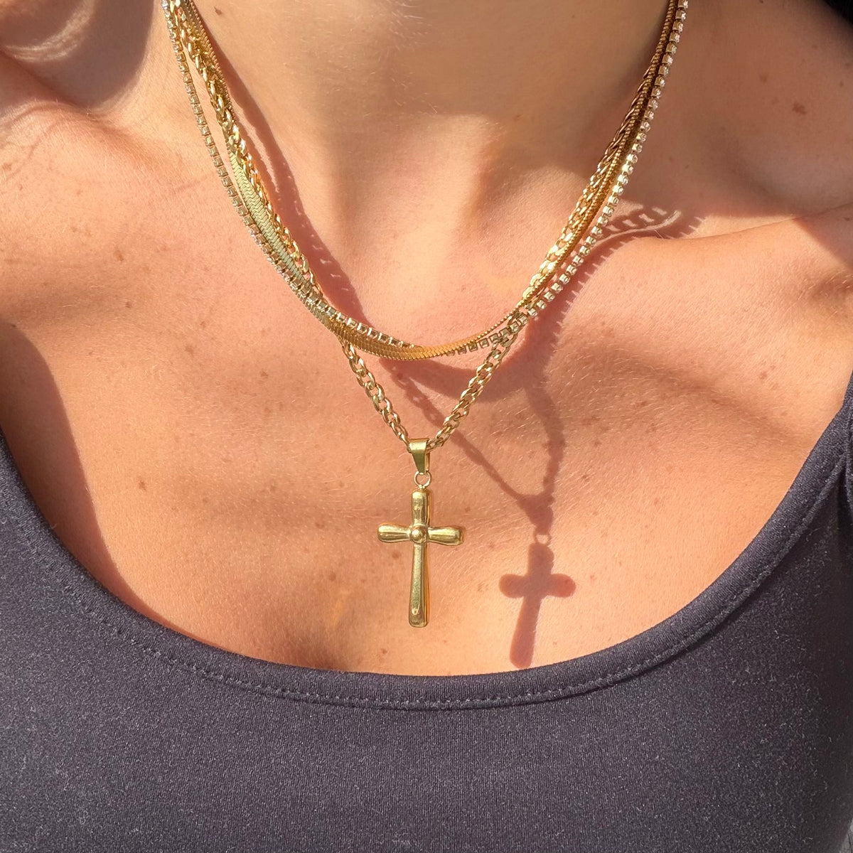 Pure and Simple Cross Necklace