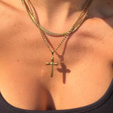 Pure and Simple Cross Necklace - EVRYJEWELS