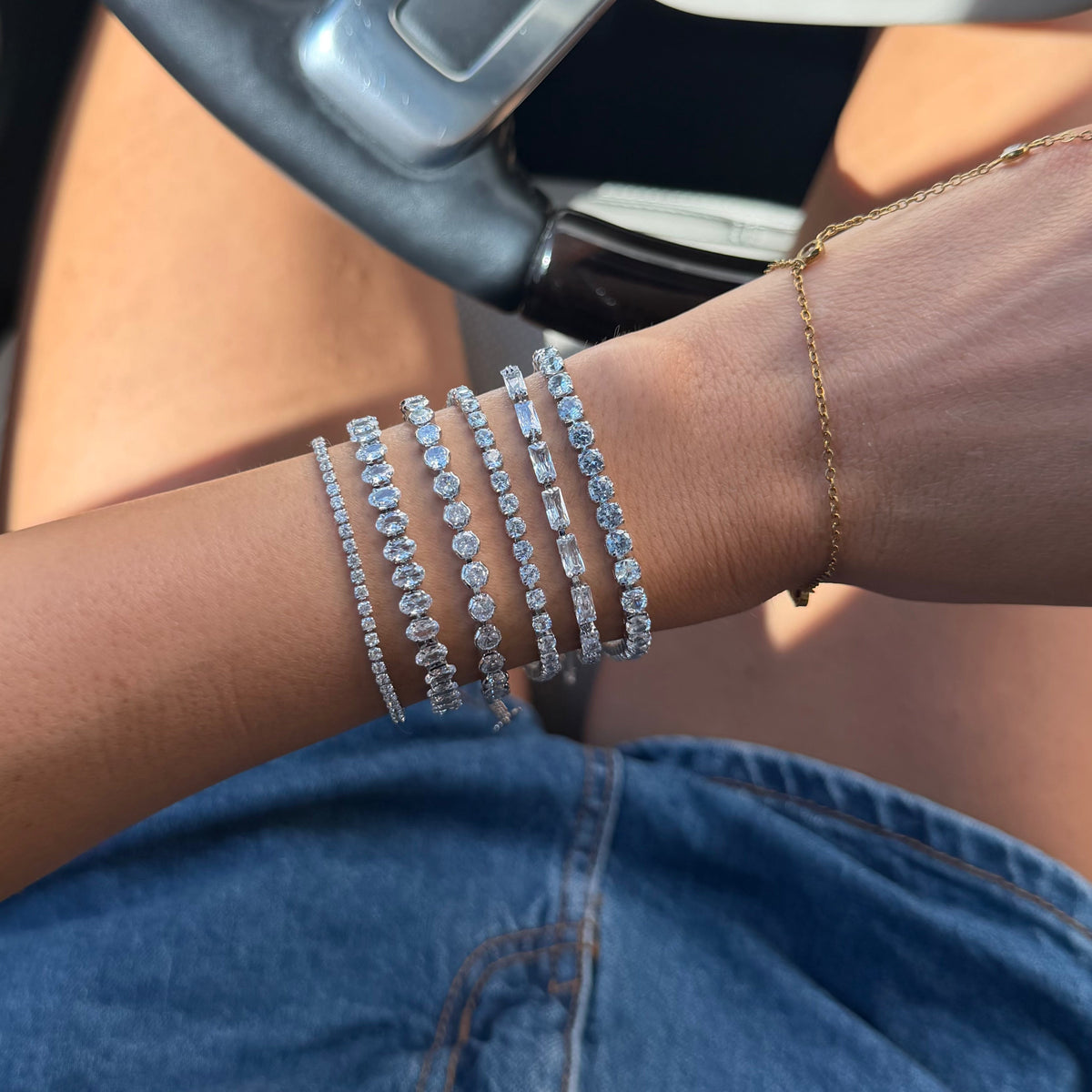 High-Shine Tennis Bracelet