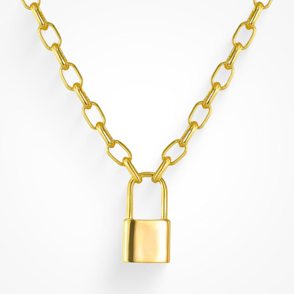 Keep Me Lock Necklace - EVRYJEWELS