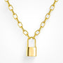 Keep Me Lock Necklace - EVRYJEWELS