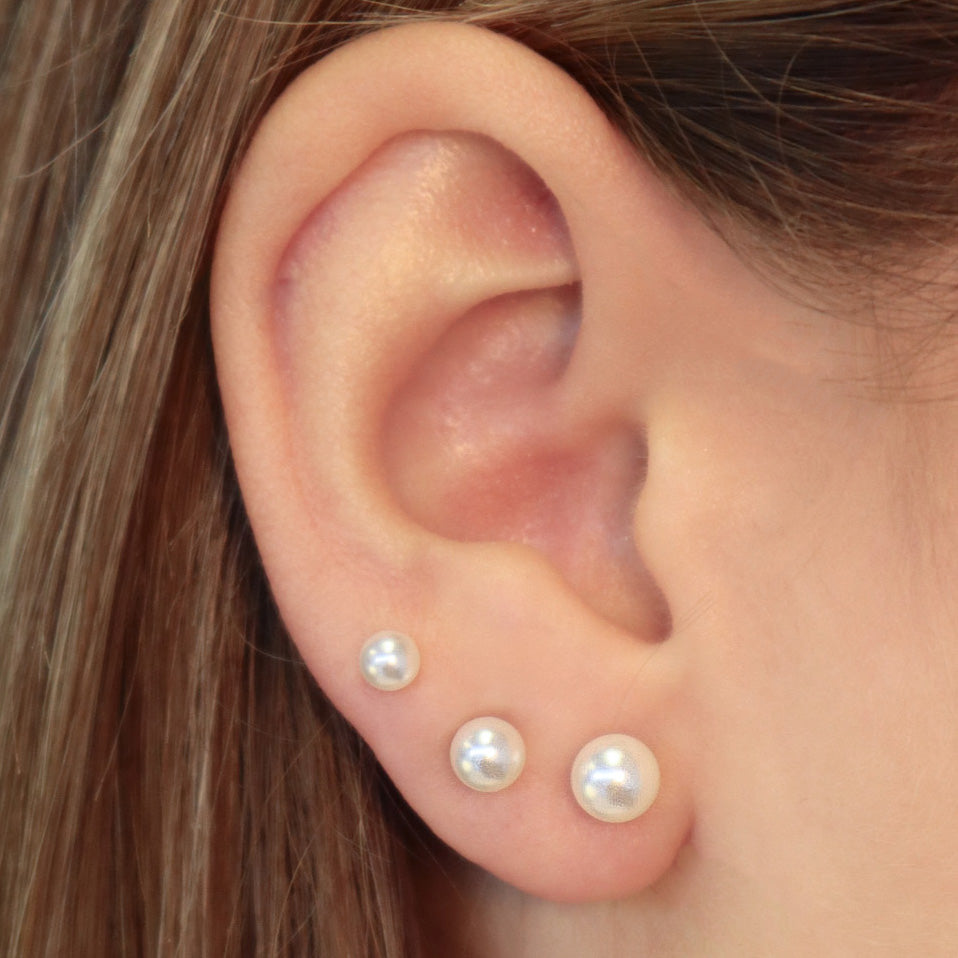 Pearl Crush Flat Back Earrings - EVRYJEWELS