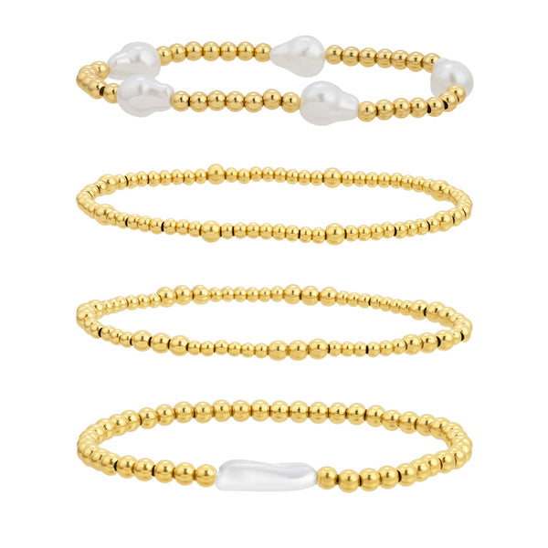 Salty Bundle : 4 Piece Bracelet Bundle - EVRYJEWELS