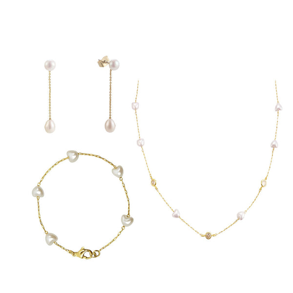 Sweet Ocean Pearl Jewelry Set Bundle - EVRYJEWELS
