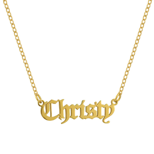 Custom/Personalized Nameplate Cable Necklace - EVRYJEWELS