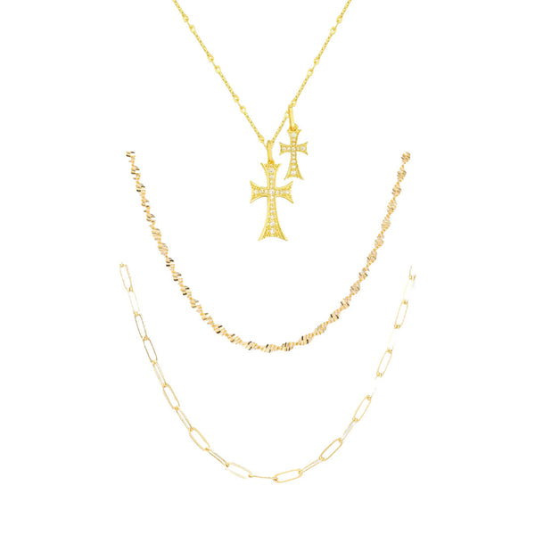 Evry Day Bundle : 3 Piece Necklace Bundle - EVRYJEWELS