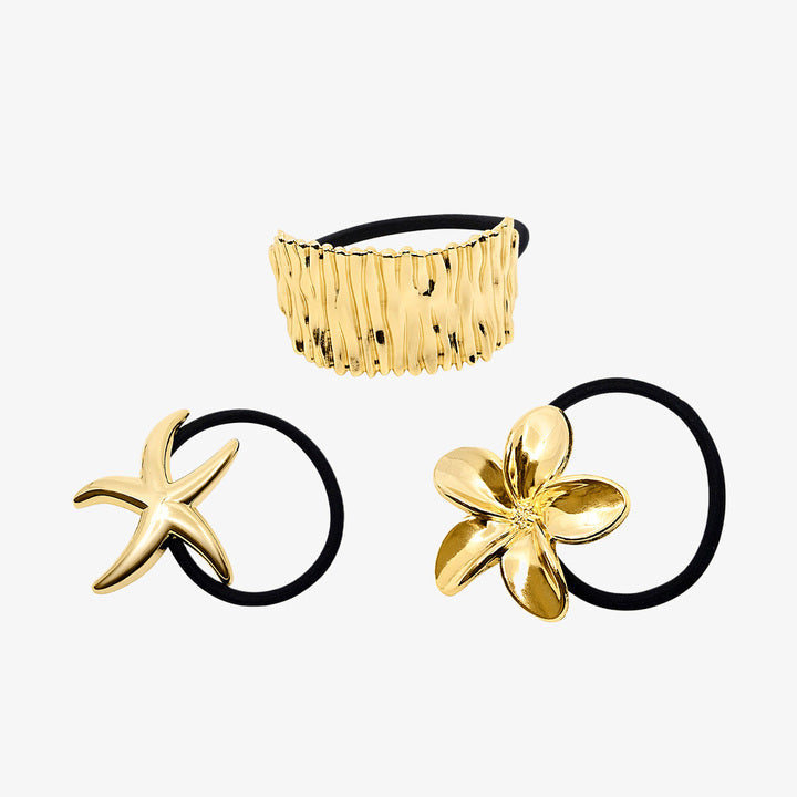 Beach Girl 3-Pack Hair Elastic Bundle