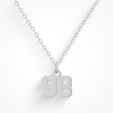 Custom/Personalized Number Pendant Necklace - EVRYJEWELS