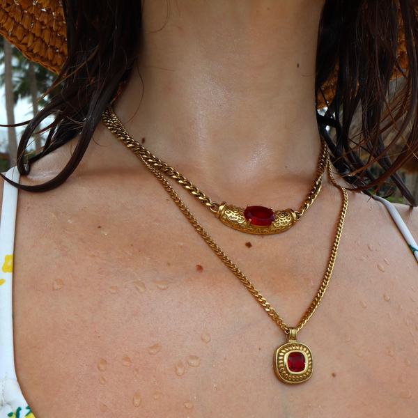 Saffron Necklace