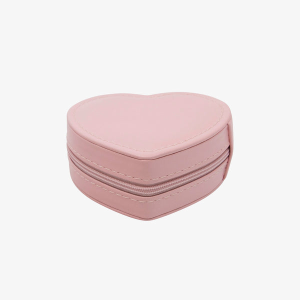 Heart-Shaped Travel Jewelry Case