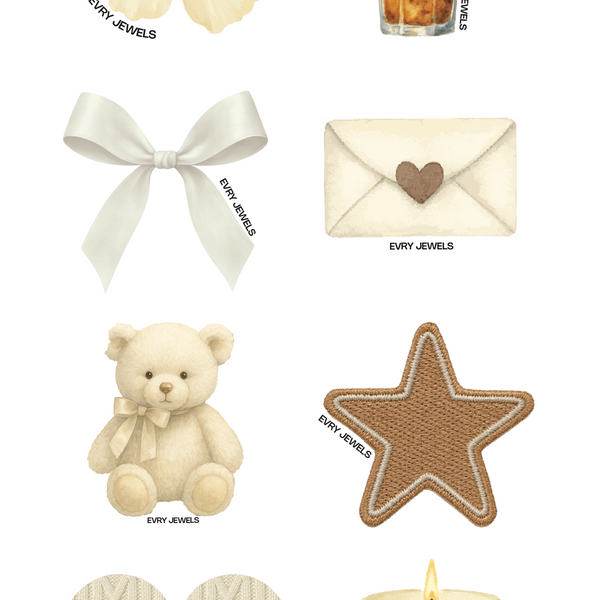 Cozy Vanilla Sticker Pack - EVRYJEWELS